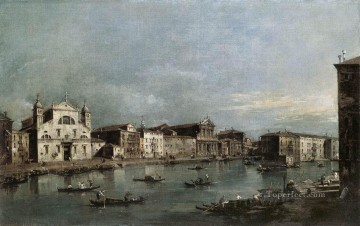 フランチェスコ・グアルディ Painting - サンタ・ルチアのある大運河とスカルツィ・ヴェネツィア学校フランチェスコ・グアルディ